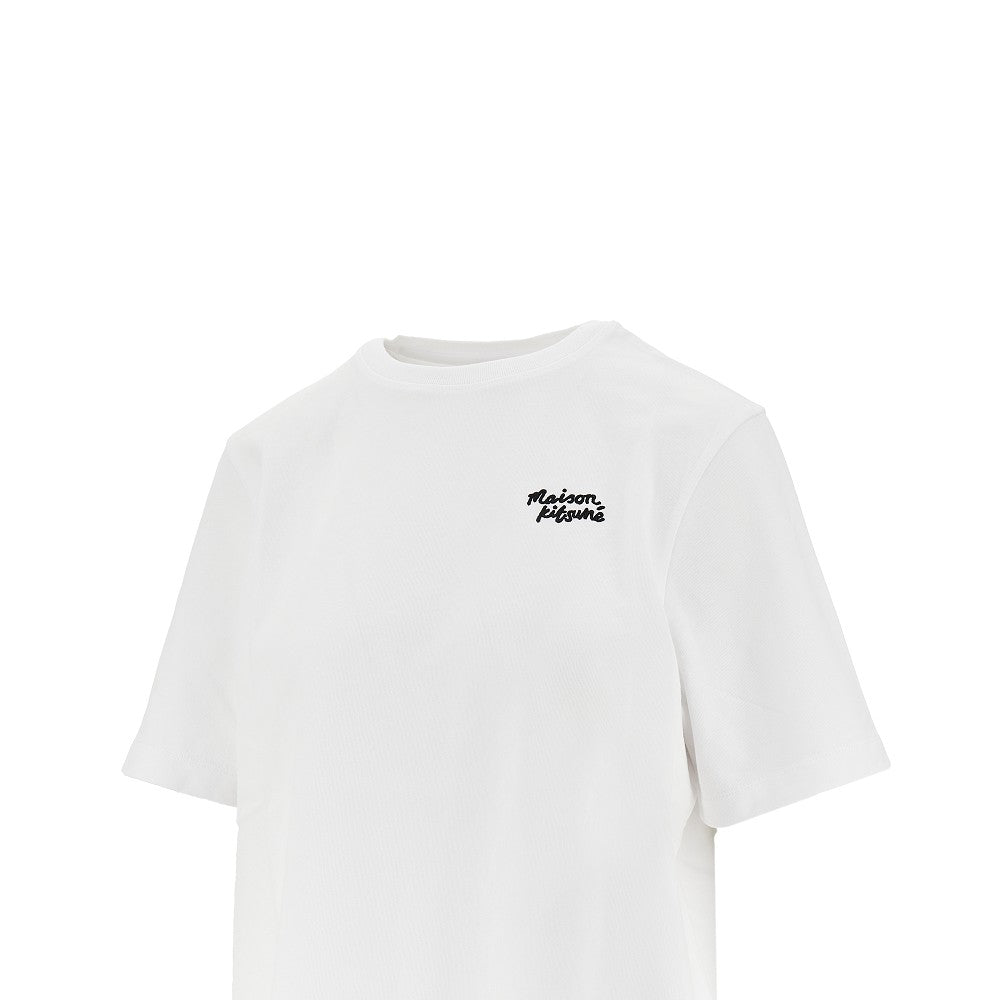 T-shirt con ricamo Maison Kitsuné Handwriting