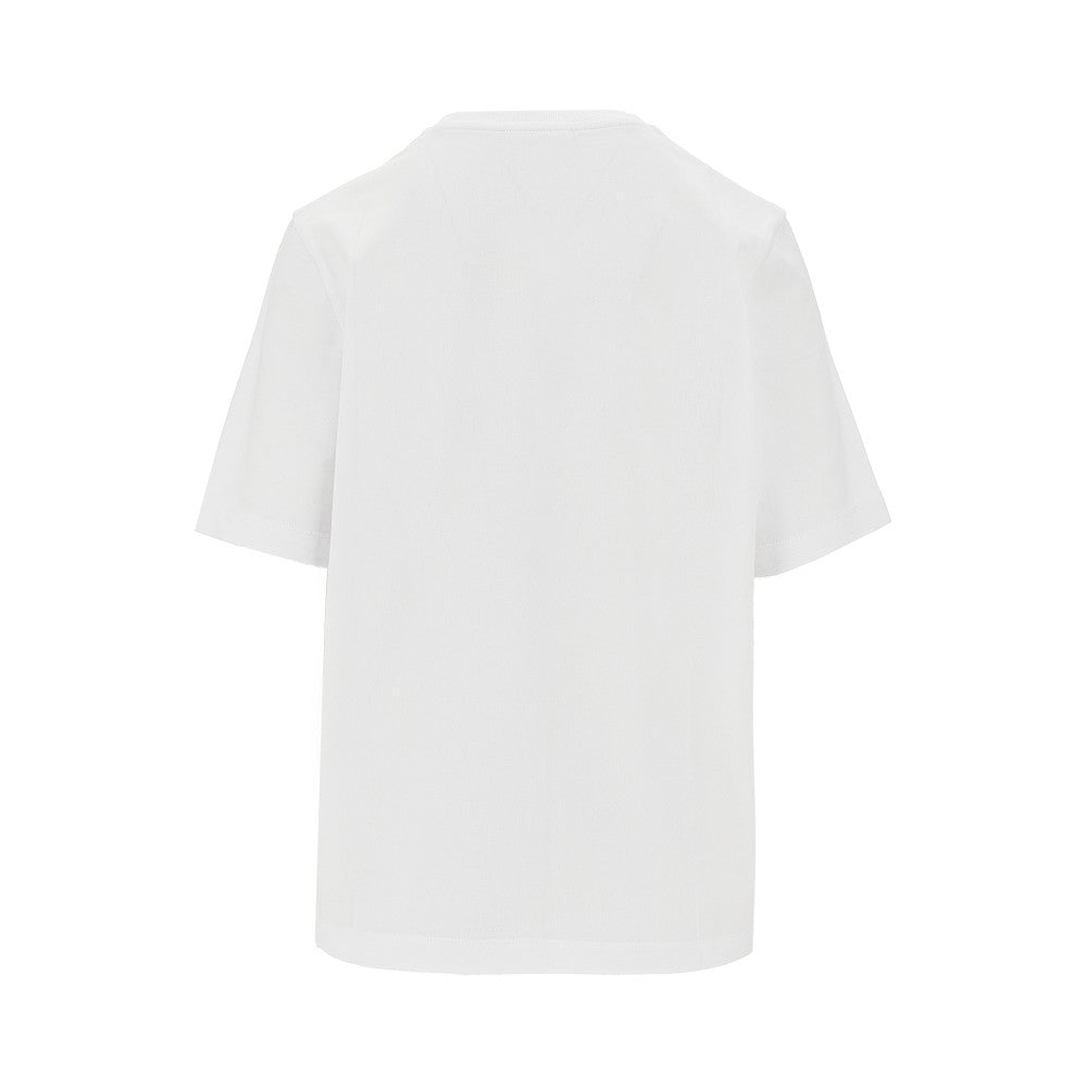 T-shirt con ricamo Maison Kitsuné Handwriting