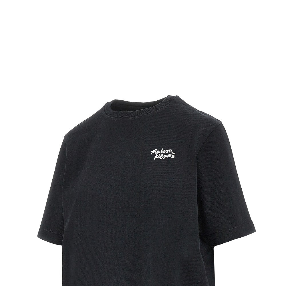 T-shirt con ricamo Maison Kitsuné Handwriting