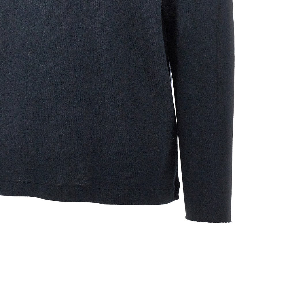 Tunisian collar linen blend T-shirt
