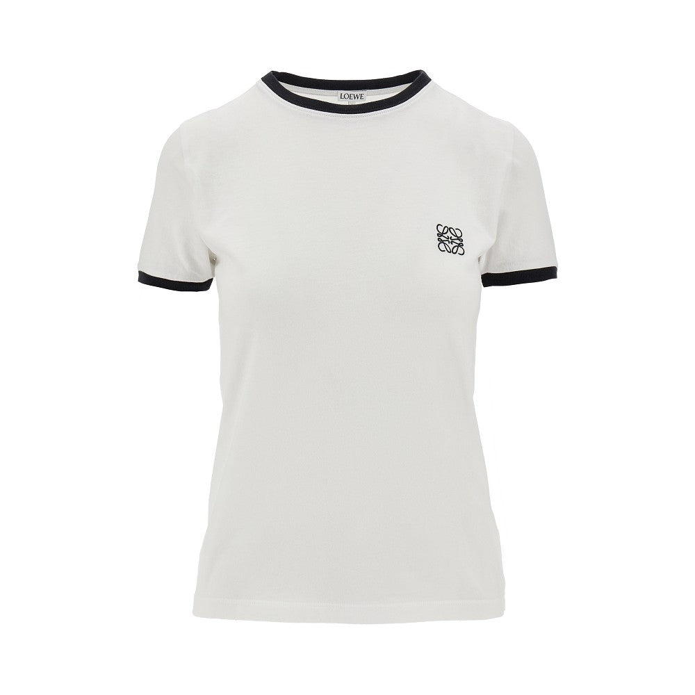 T-shirt in cotone con ricamo Anagram