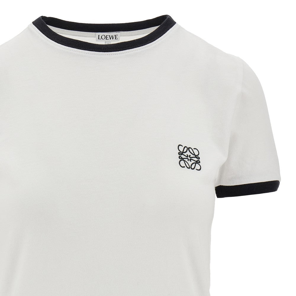 T-shirt in cotone con ricamo Anagram
