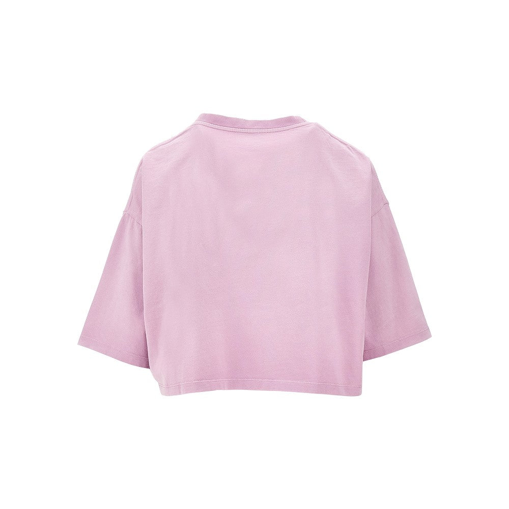 Anagram embroidery cropped T-shirt