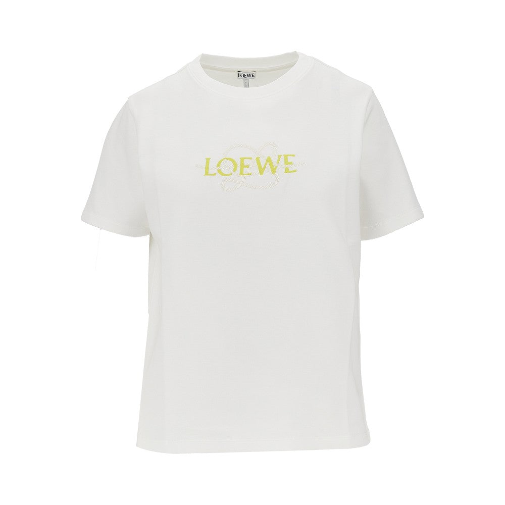 T-shirt in misto cotone con ricamo
