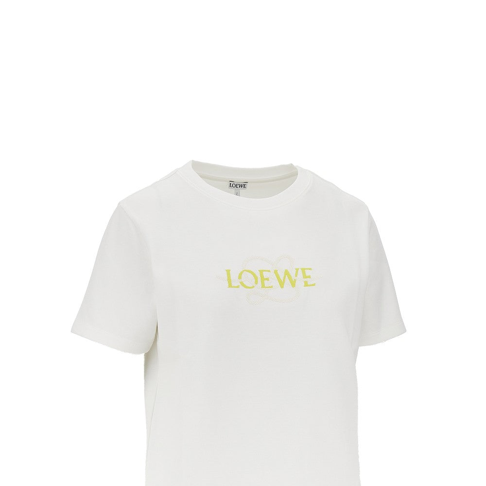 T-shirt in misto cotone con ricamo
