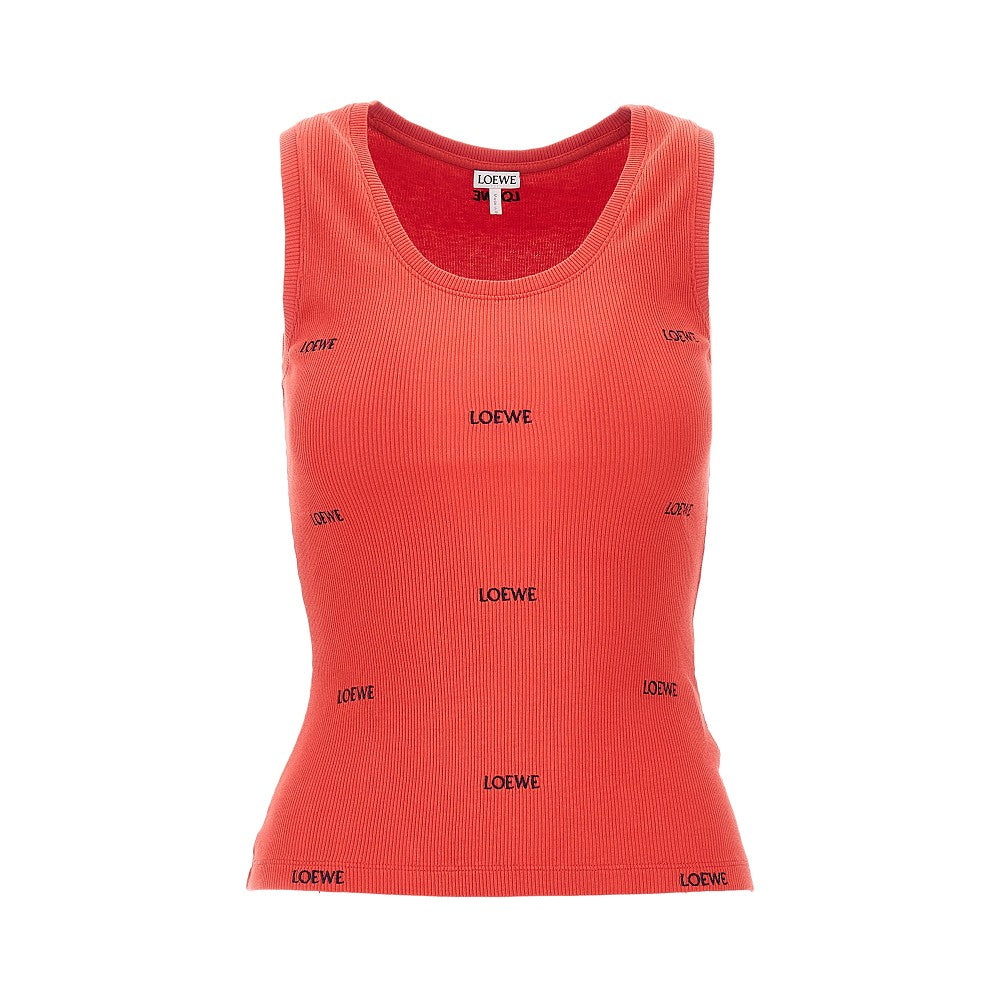Canotta a costine con ricamo LOEWE