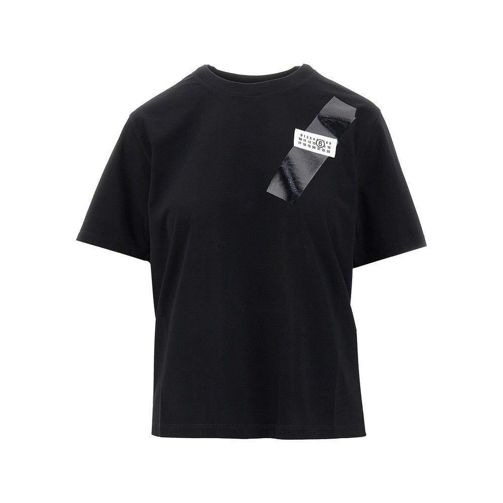 Tape logo label T-shirt