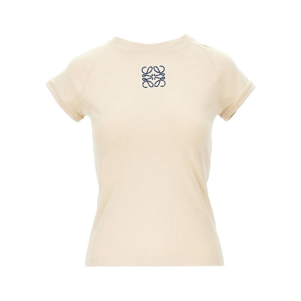 T-shirt Slim con ricamo Anagram