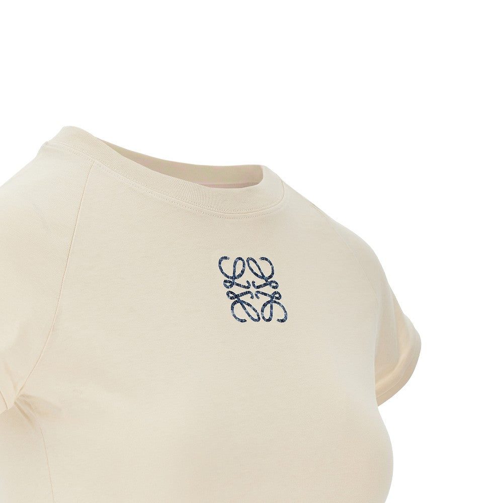 T-shirt Slim con ricamo Anagram