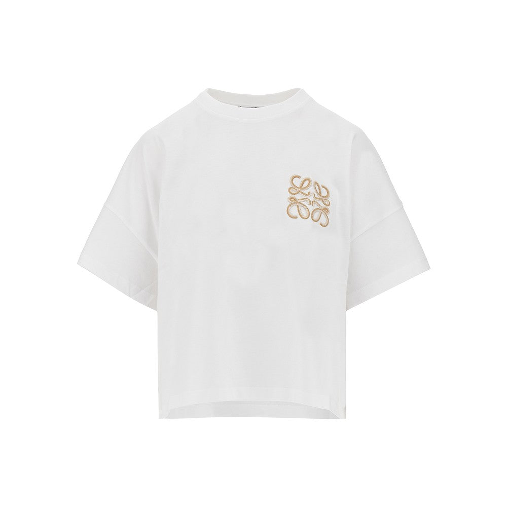 T-shirt Boxy Fit con ricamo Anagram