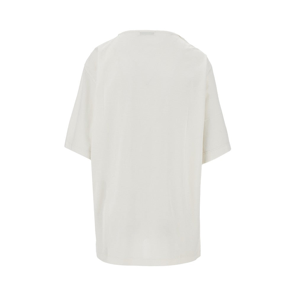T-shirt con dettaglio foulard
