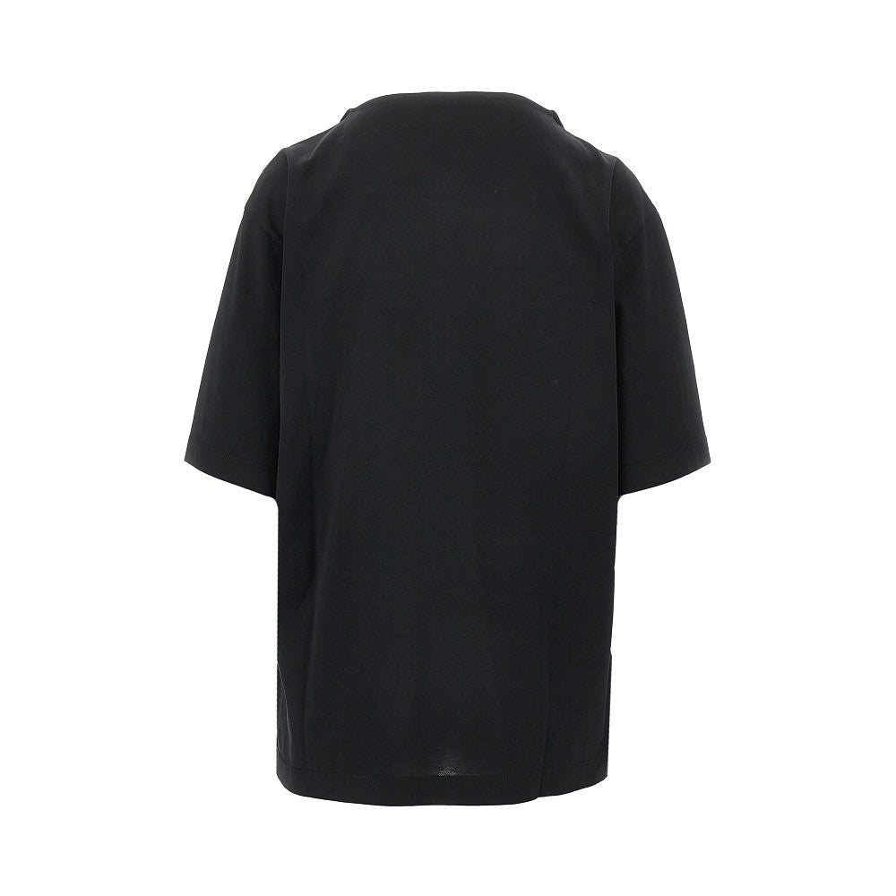 T-shirt con dettaglio foulard