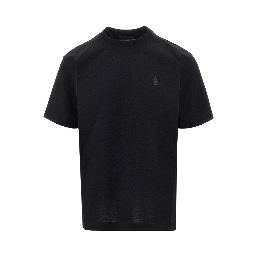 T-shirt con stemma ricamato