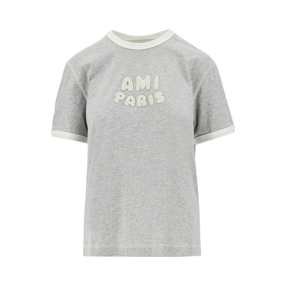 Crochet logo patch T-shirt