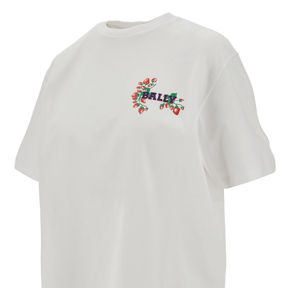 T-shirt con stampa logo Strawberries