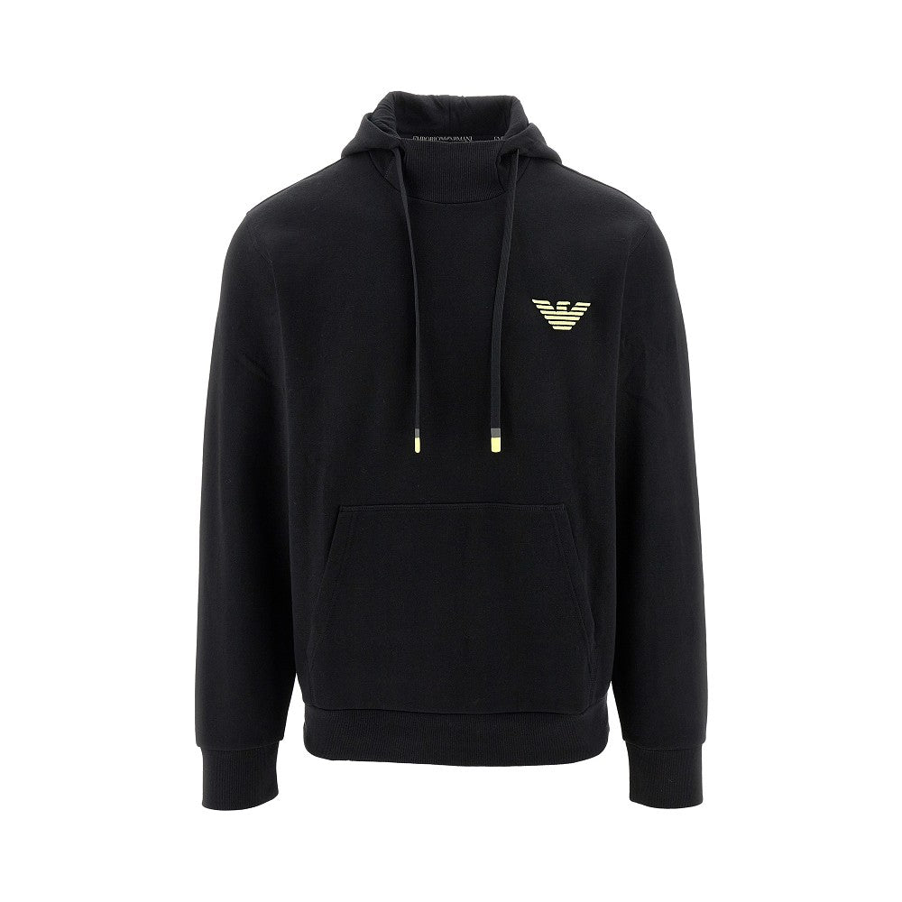 Felpa con cappuccio e ricamo Eagle