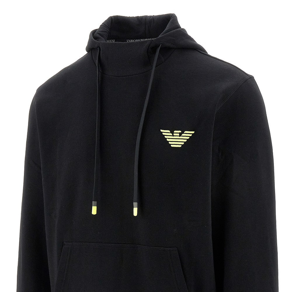 Felpa con cappuccio e ricamo Eagle