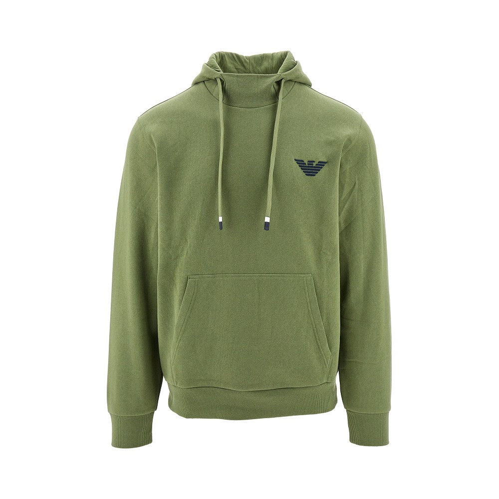 Felpa con cappuccio e ricamo Eagle