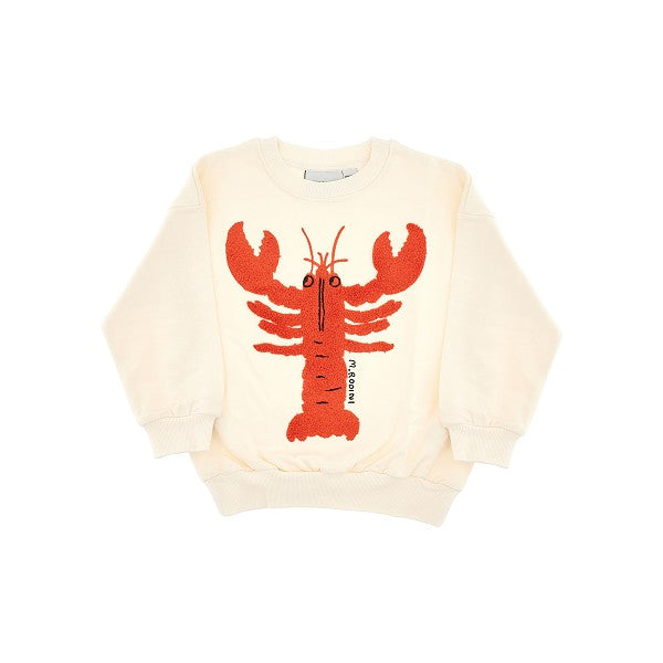 Felpa girocollo in cotone organico 'Lobster'