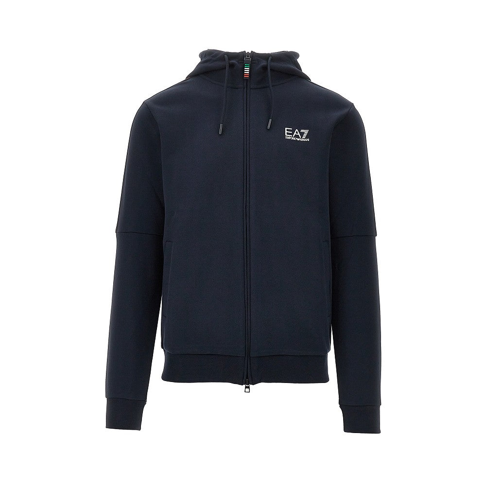 'Italian Spirit' jersey full-zip sweatshirt