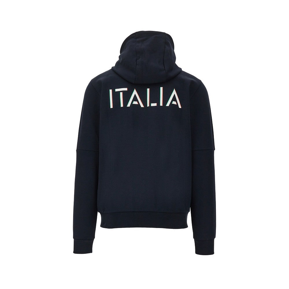 'Italian Spirit' jersey full-zip sweatshirt