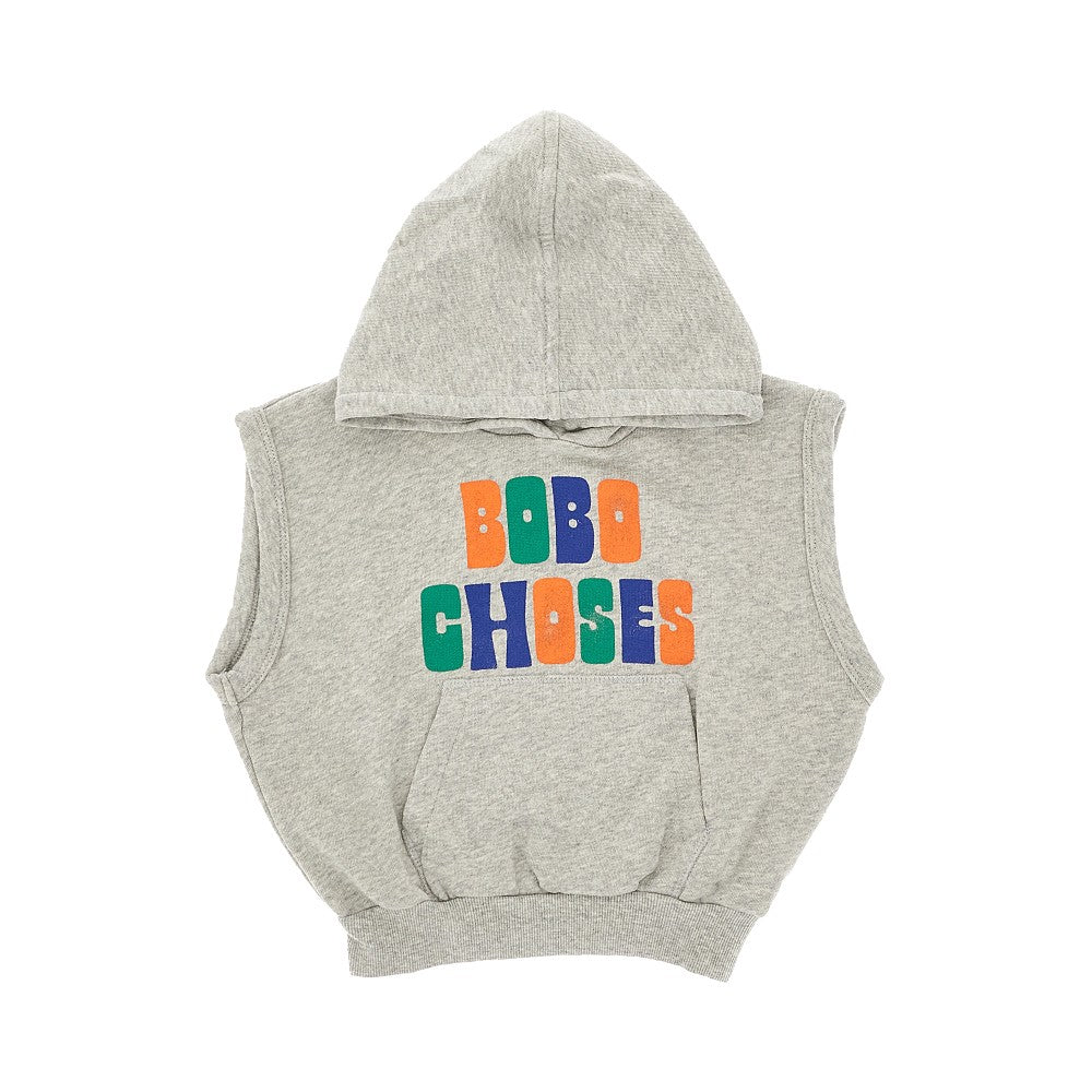 Short-sleeved hooded sweatshirt