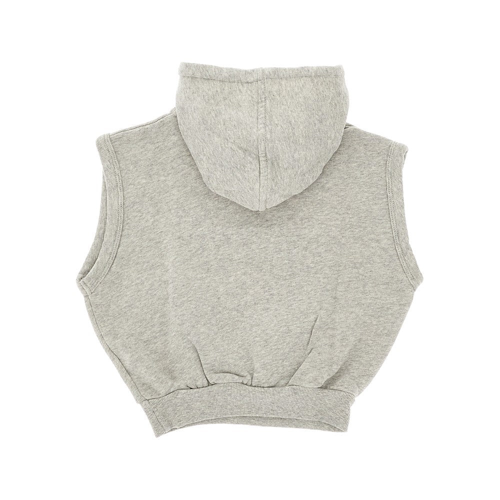Short-sleeved hooded sweatshirt
