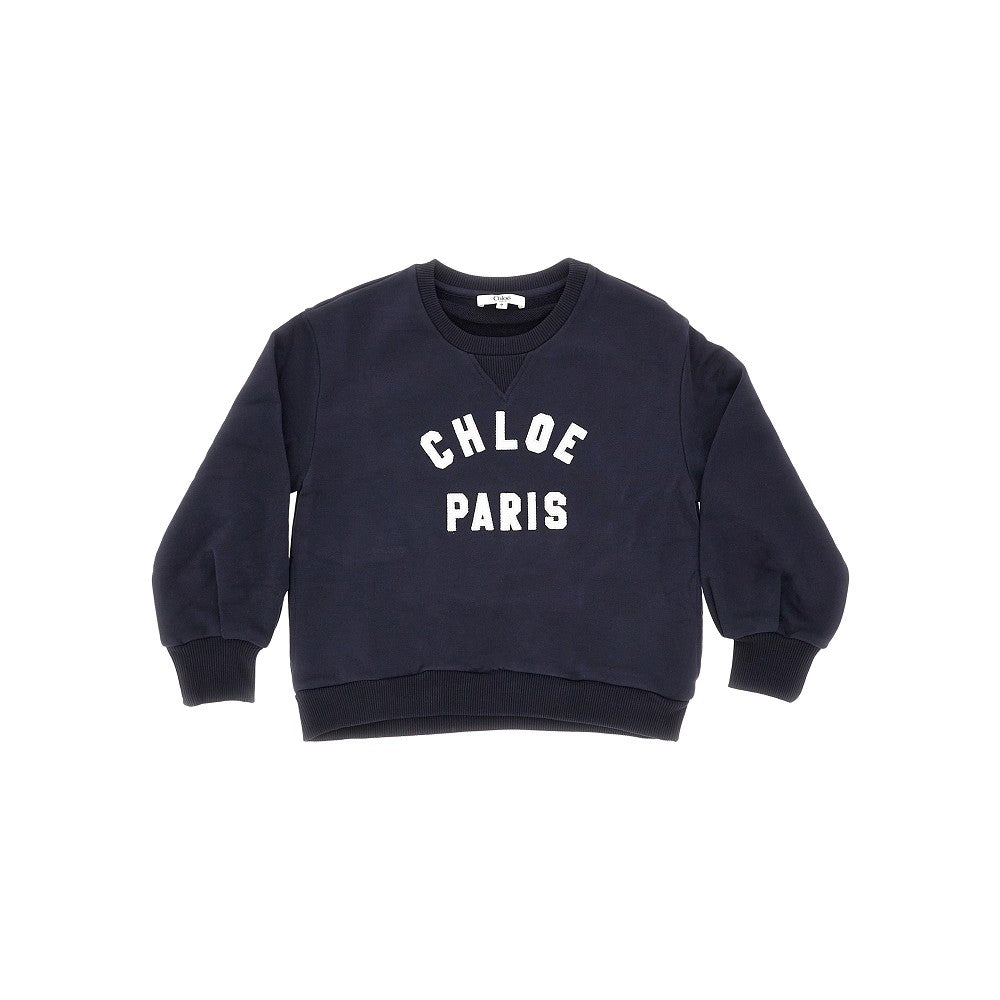 Crewneck sweatshirt with logo embroidery