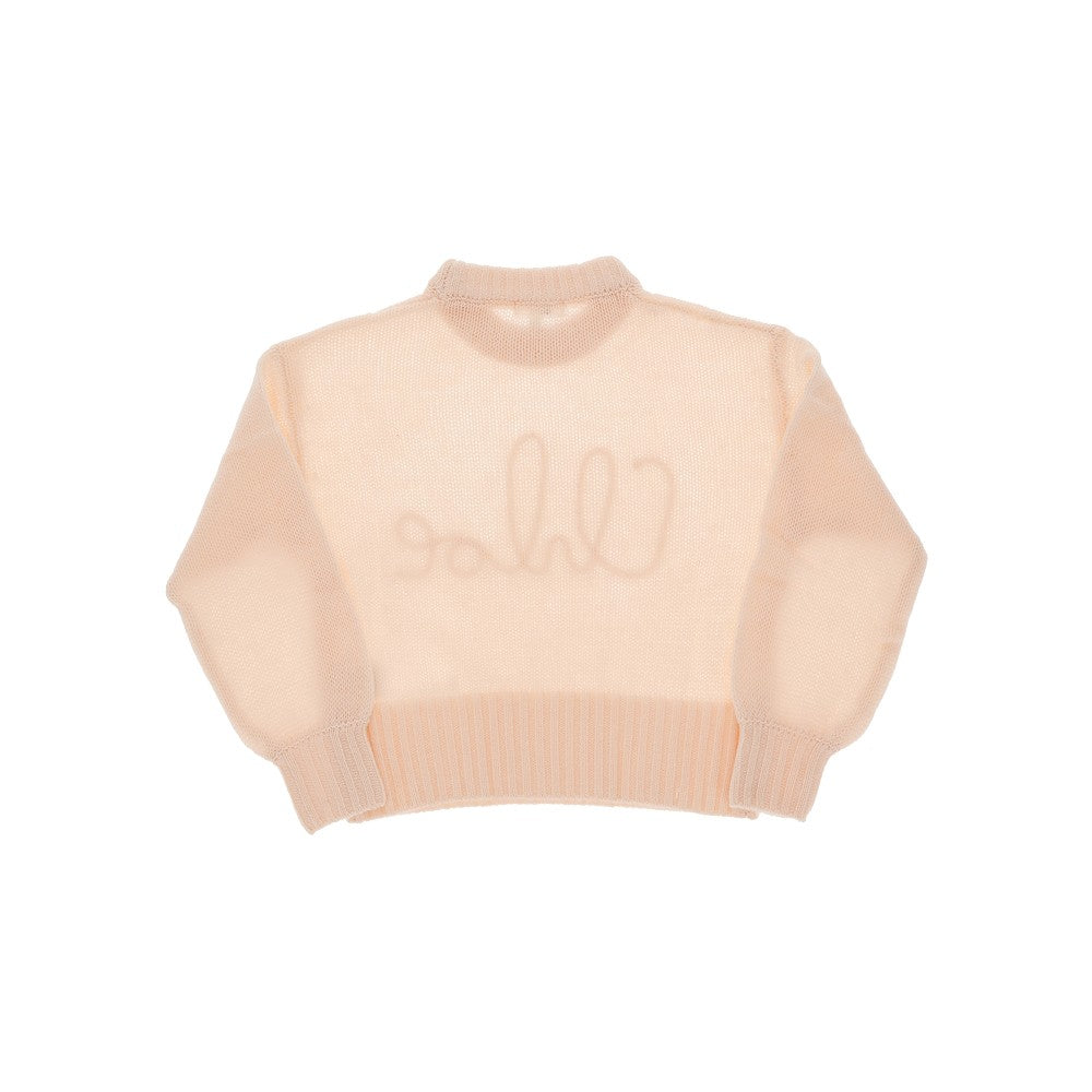 Pullover in cachemire e lana con logo