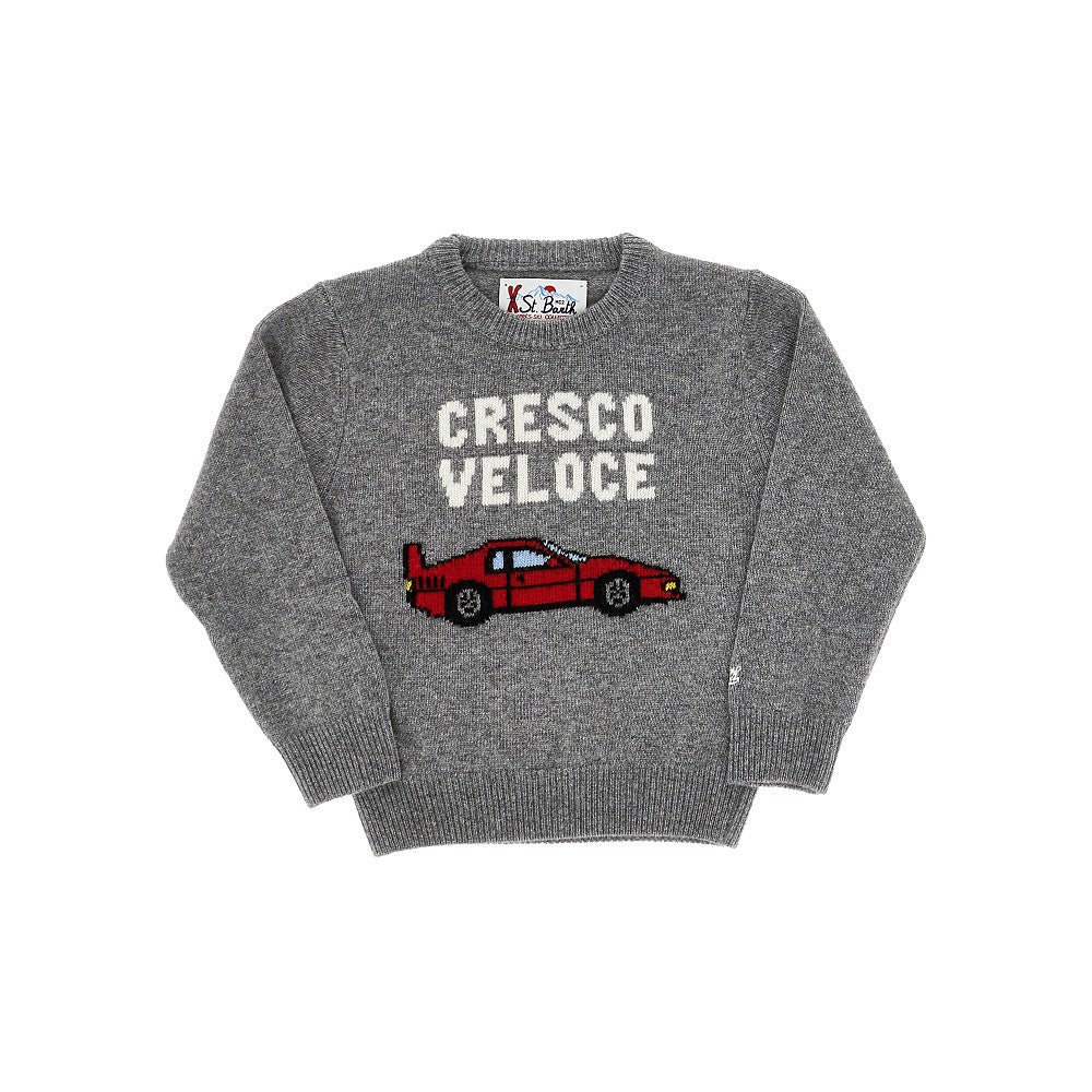 'Douglas' wool-blend sweater - KIDS