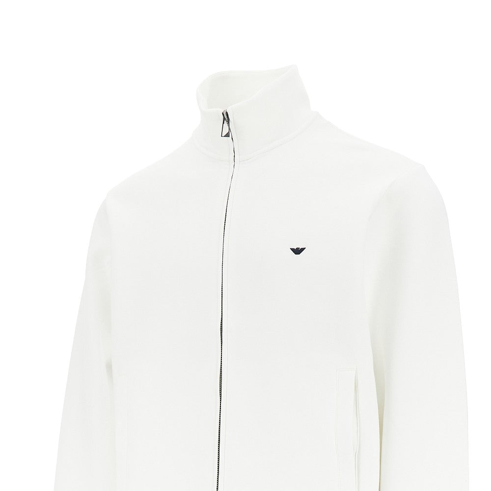 Felpa full-zip in double jersey