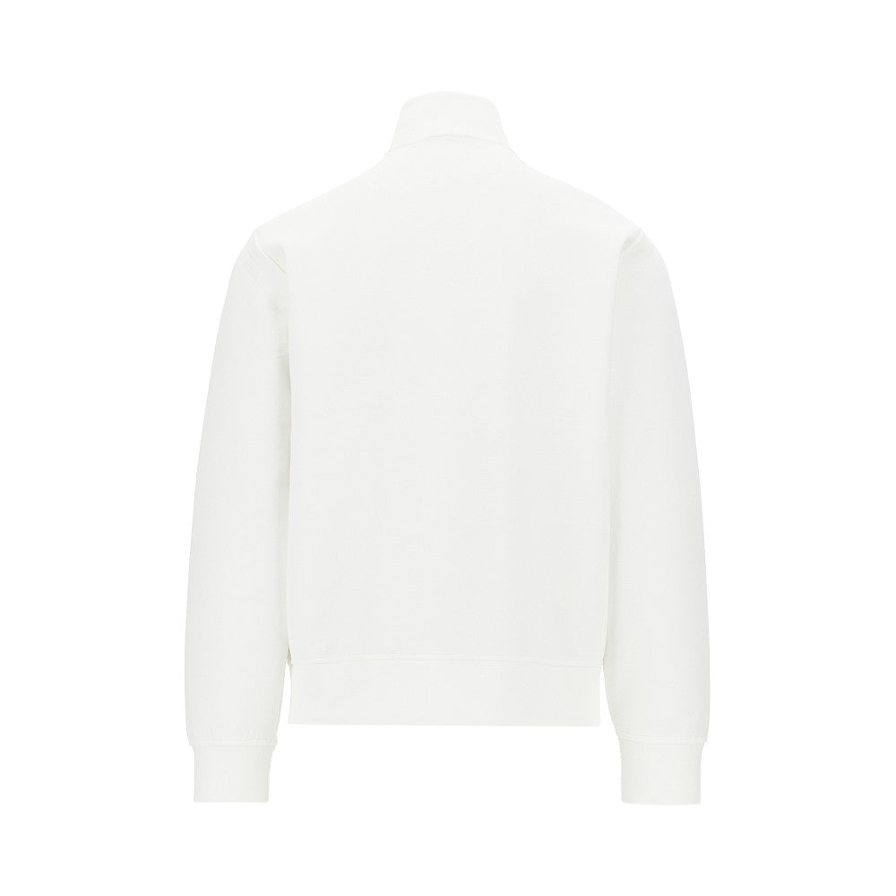 Felpa full-zip in double jersey