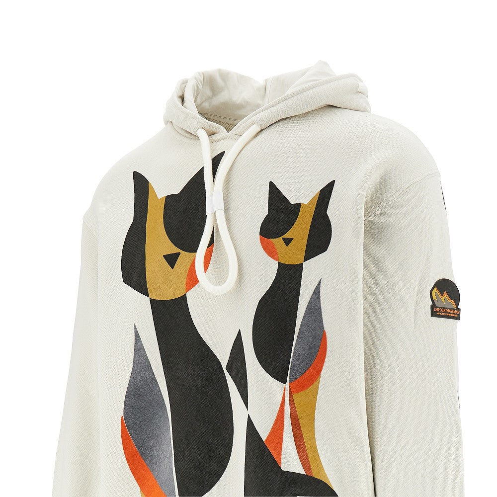 'Après' cats print hoodie