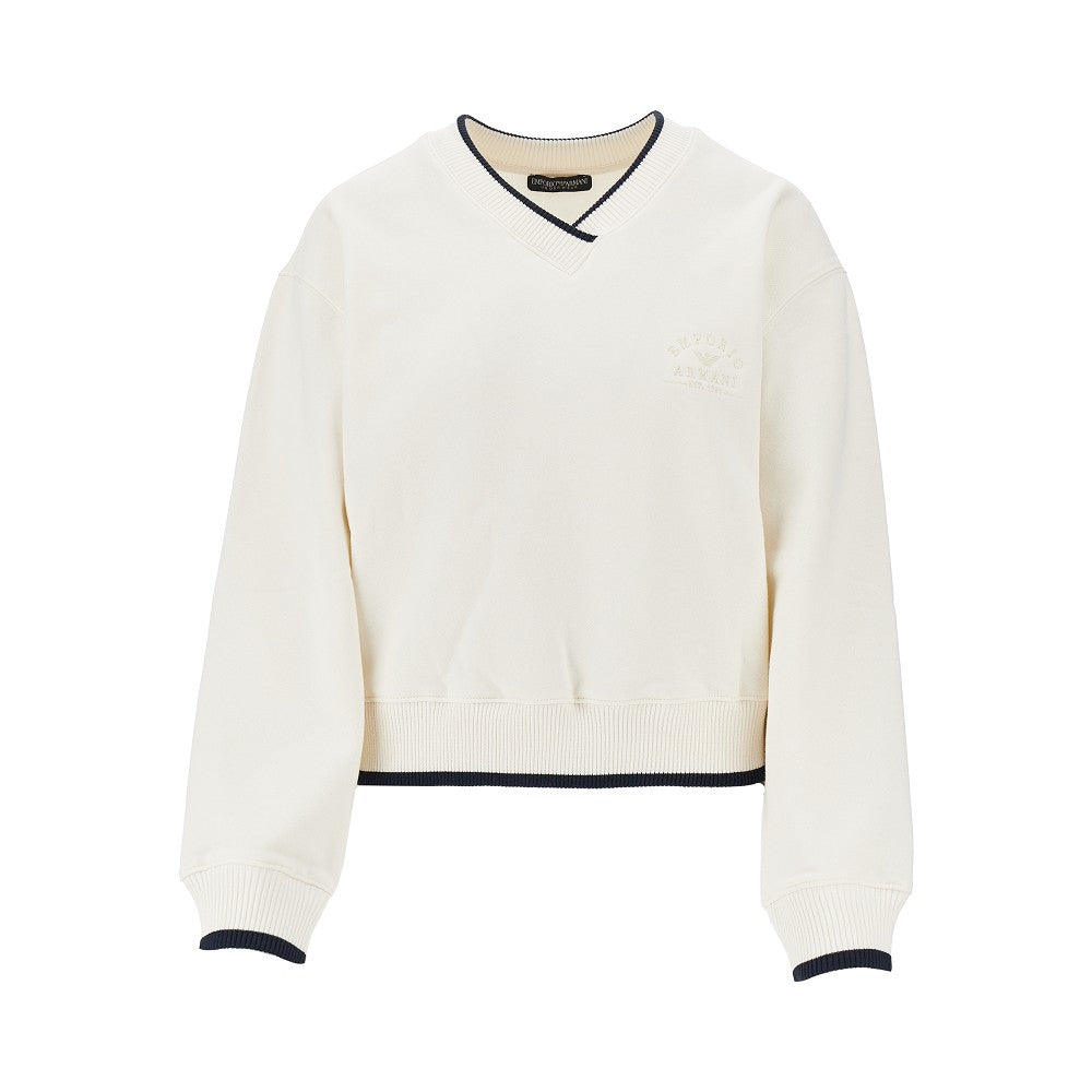 V-neck sweatshirt