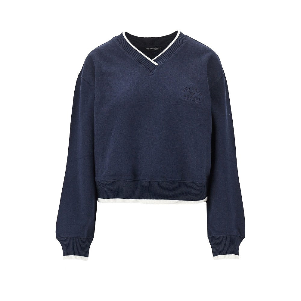 V-neck sweatshirt