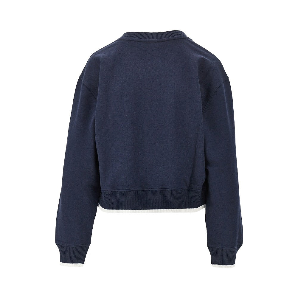 V-neck sweatshirt