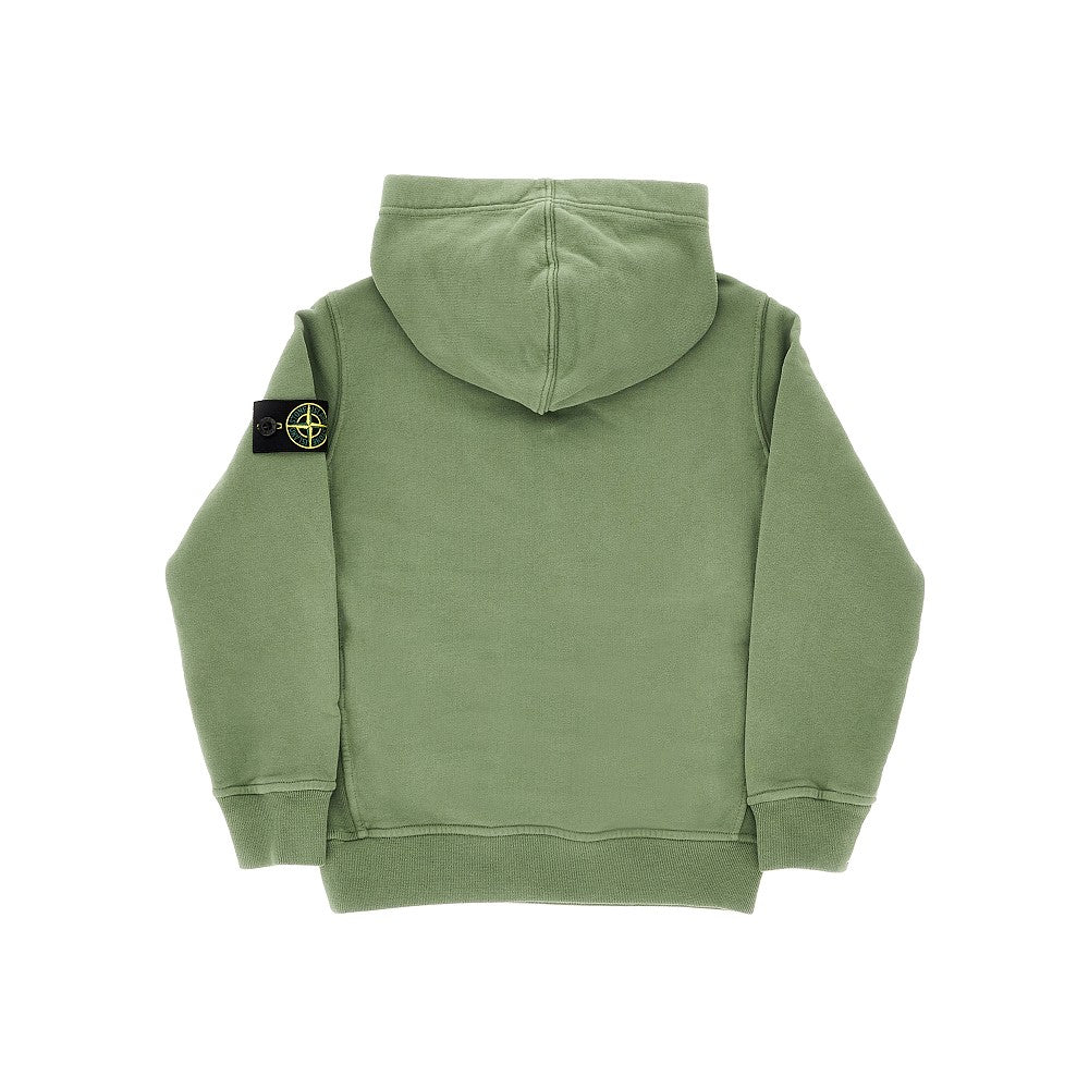 Felpa in cotone biologico con cappuccio