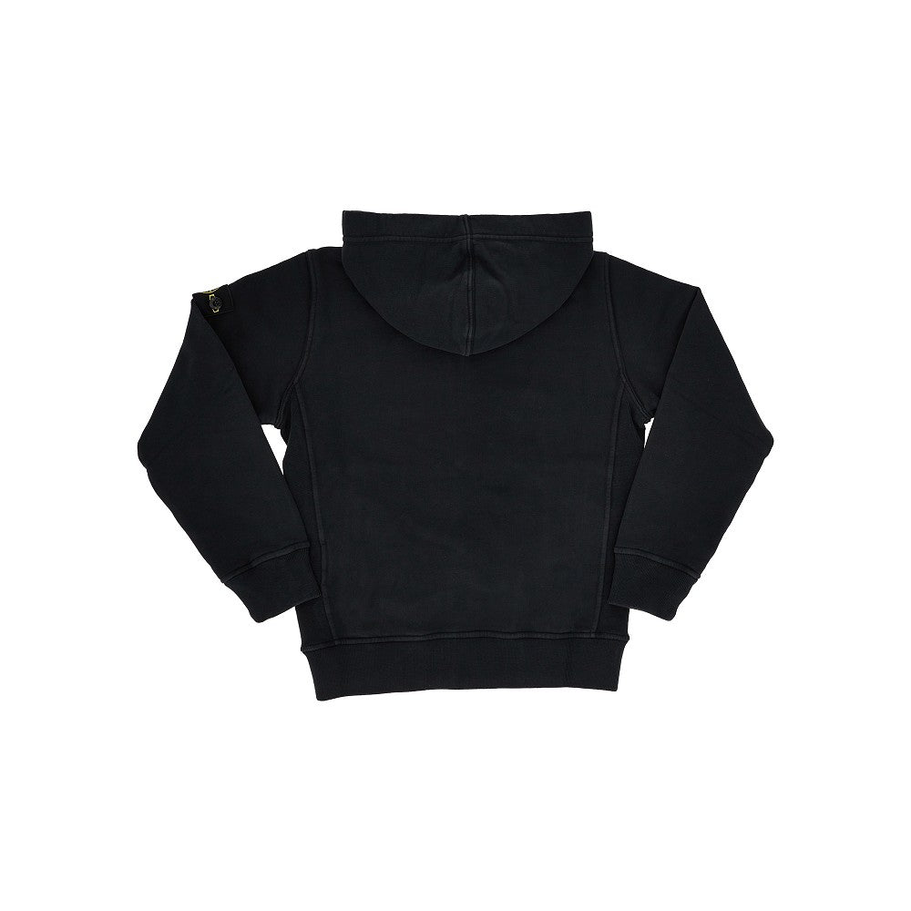 Felpa full-zip con badge logo