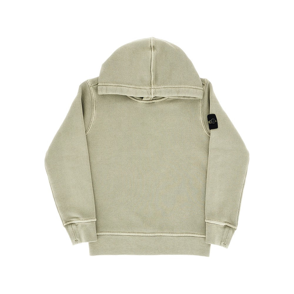 Felpa con cappuccio in cotone con Badge Logo
