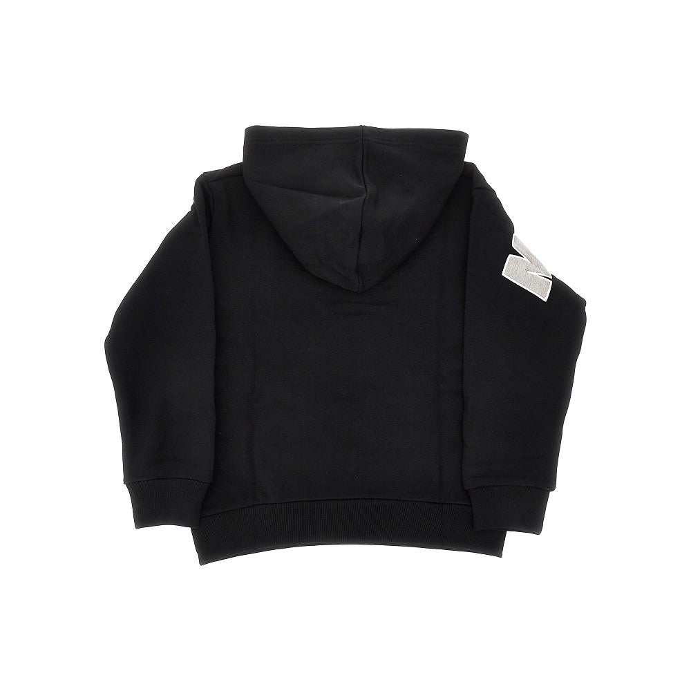 Felpa con cappuccio in cotone con ricamo logo