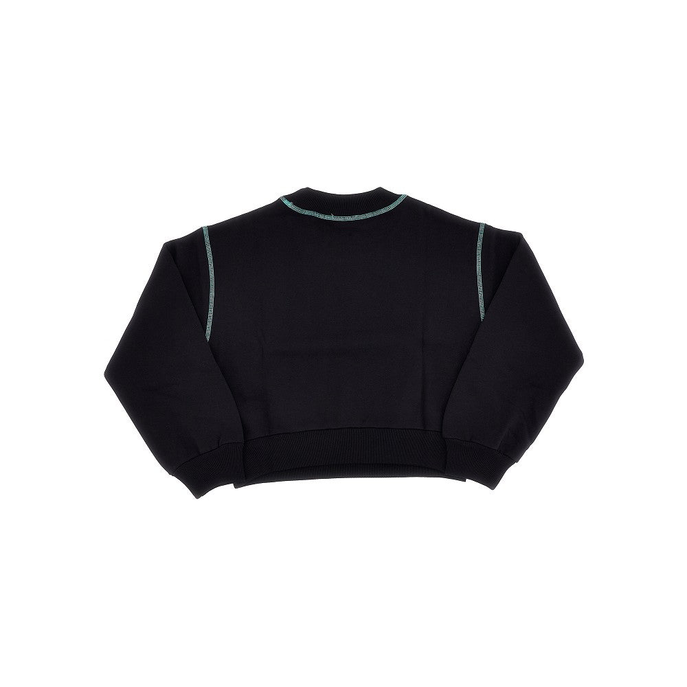 Crewneck sweatshirt with logo print