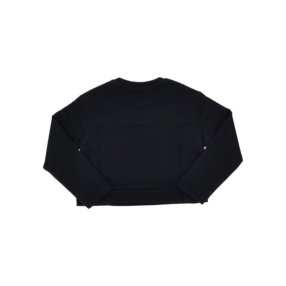 Cotton sweatshirt with ruches