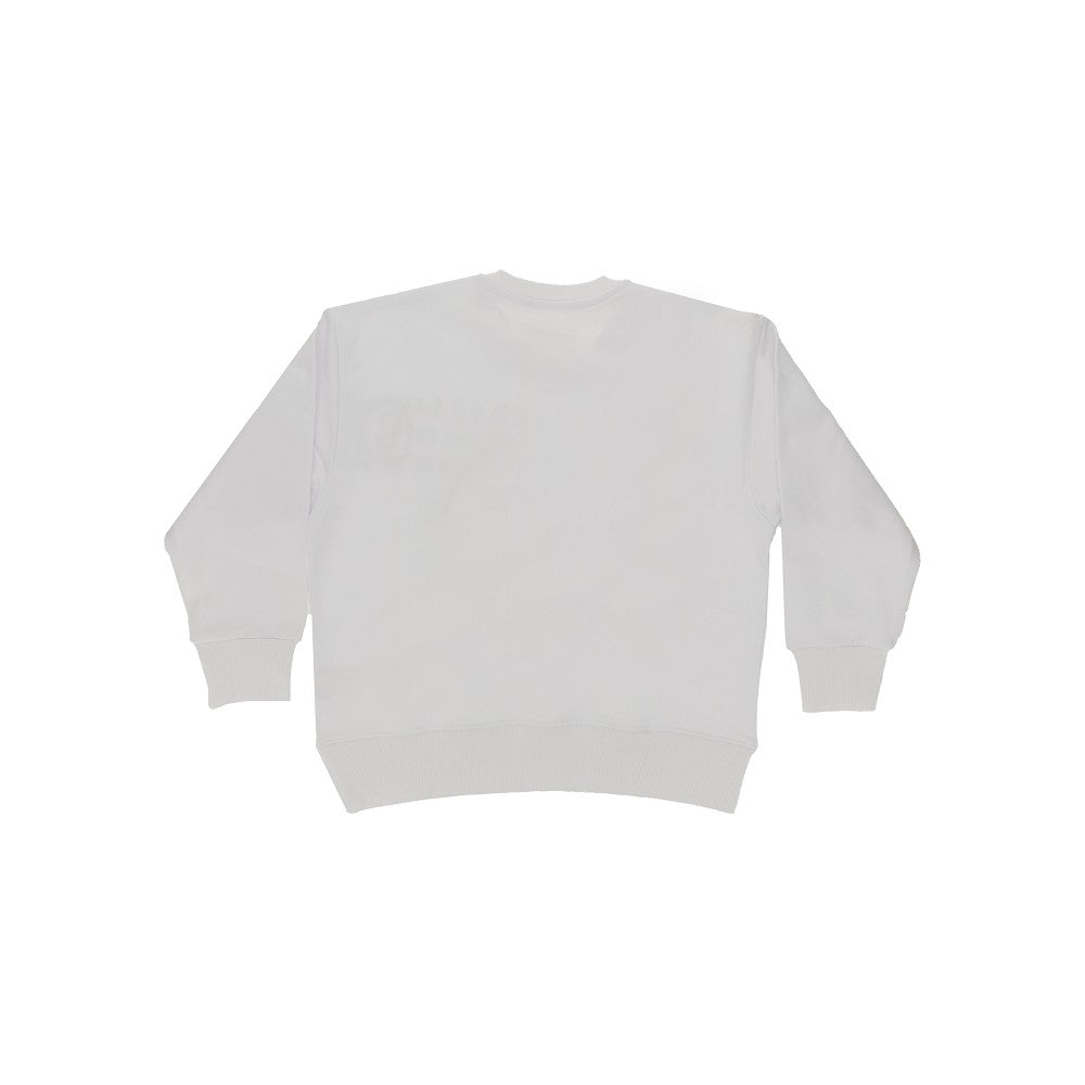 Crewneck sweatshirt with logo print