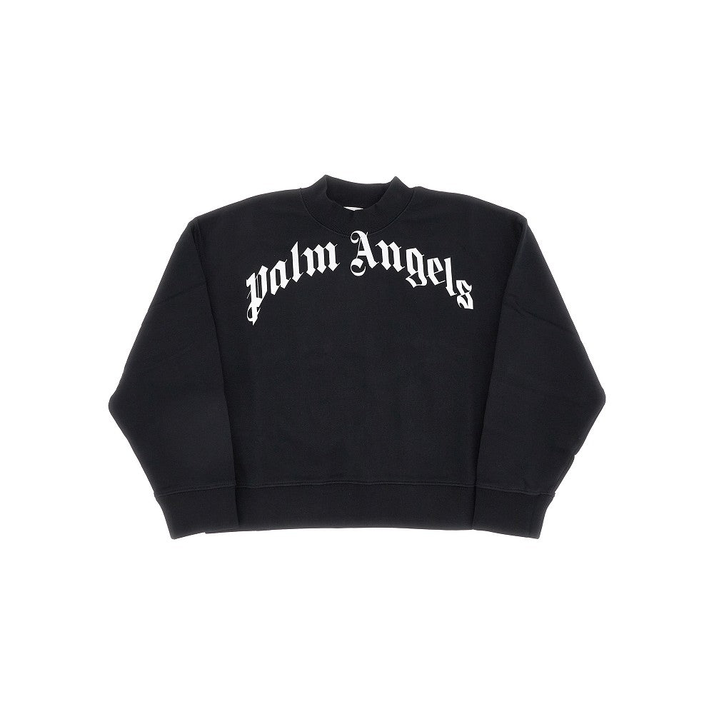 Curved Logo crewneck sweatshirt