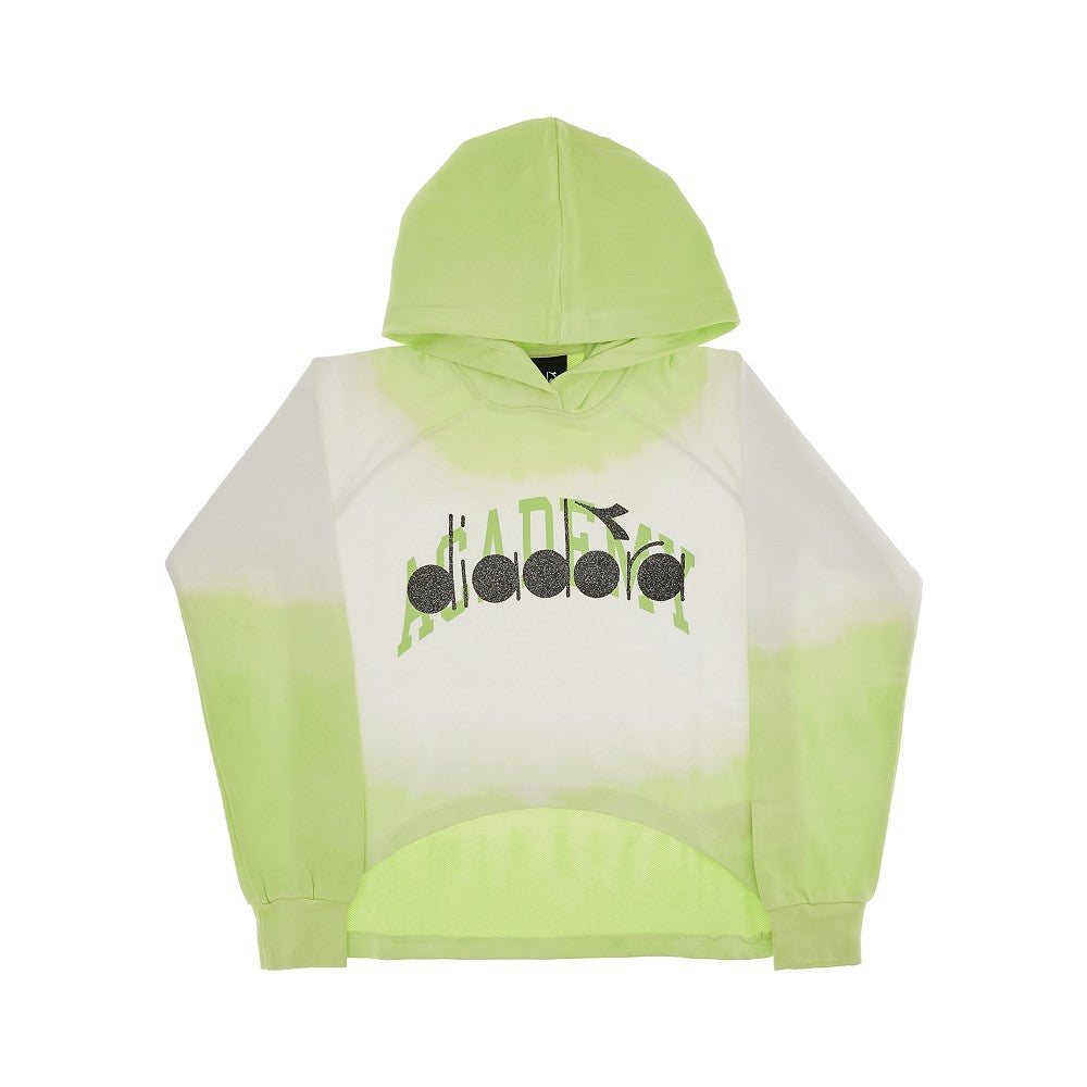 Glittered logo faded hoodie