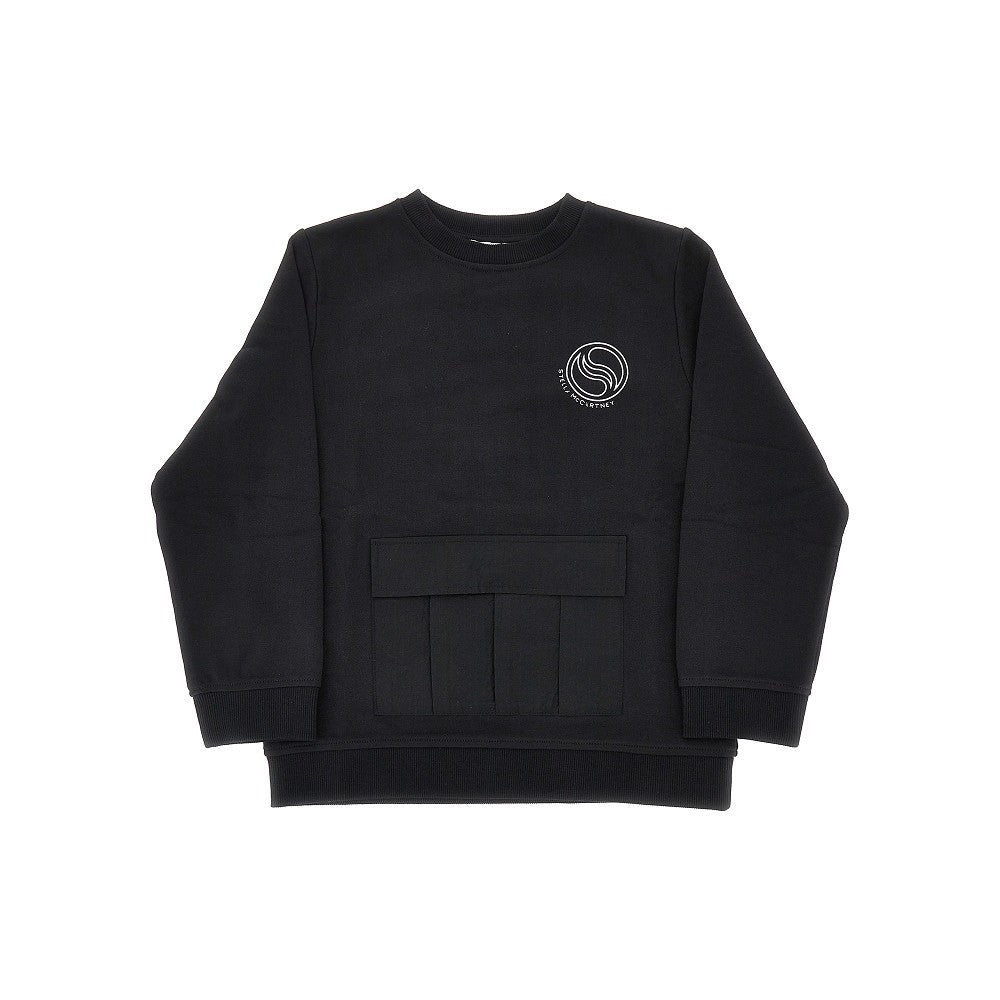 Crewneck sweatshirt with ripstop pocket