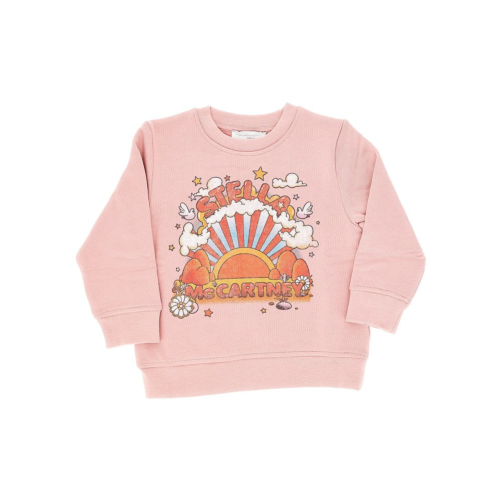 Graphic logo print crewneck sweatshirt
