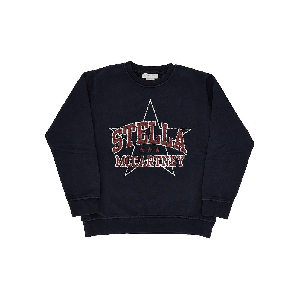 Logo print crewneck sweatshirt  - KIDS
