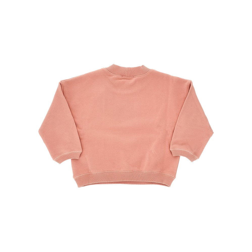Crewneck sweatshirt with logo embroidery