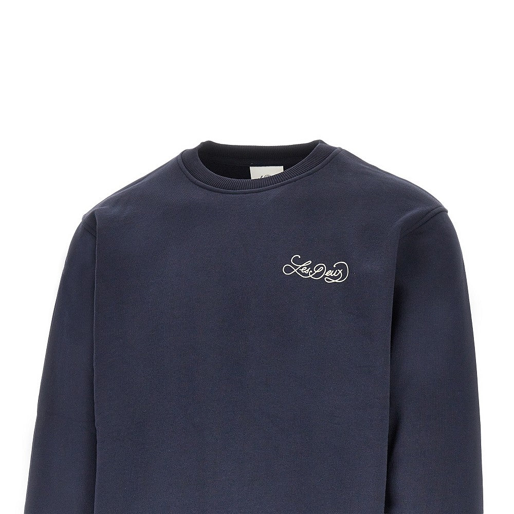 Felpa in cotone con stampa logo
